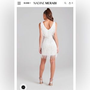 Nadine Merabi Sadie White Dress Size S